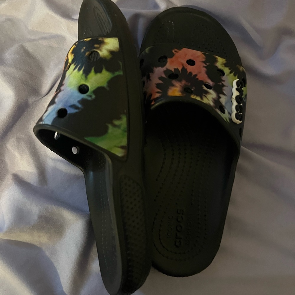 Colorful croc slides